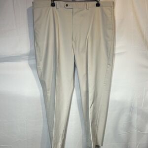 Men's 46x30 Roundtree & Yorke Big‎ & Tall Work Classic Fit Khaki Pants Slacks